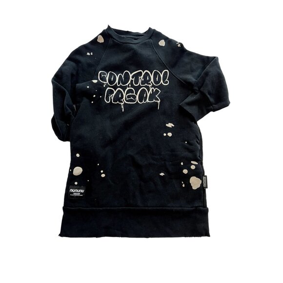 Nununu Control Freak A Dress in Black 6-7y - Picture 2 of 4